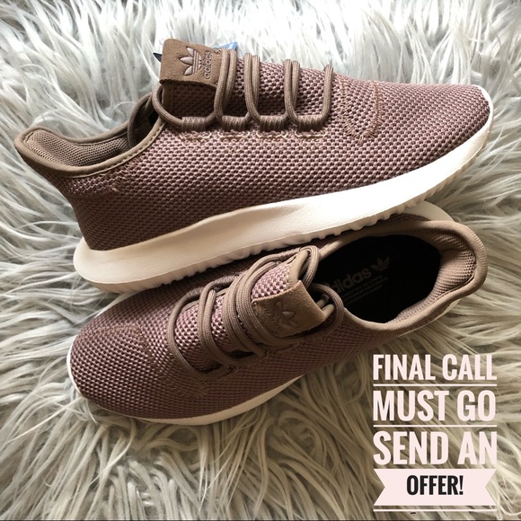 adidas tubular brown white